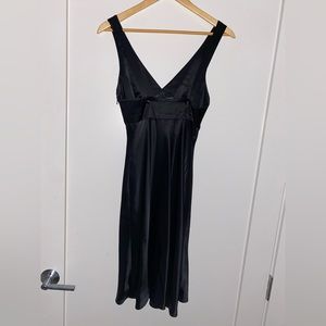 EUC - Bebe size 4 black satin dress